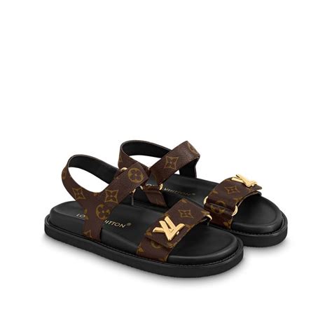 louis vuitton sunset comfort flat sandal|louis vuitton sandals monogram.